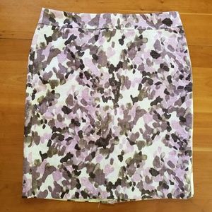 Fitted Ann TaylorLinen Pencil Skirt Size 12 Womens